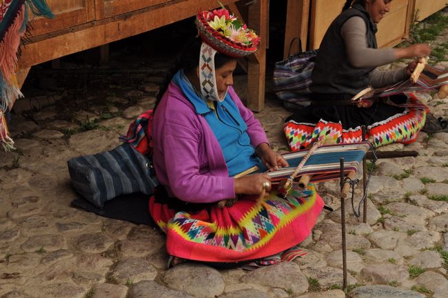The Sacred Valley is known for textile processing
