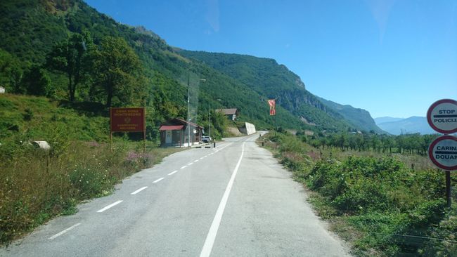 Grenze zu Montenegro 
