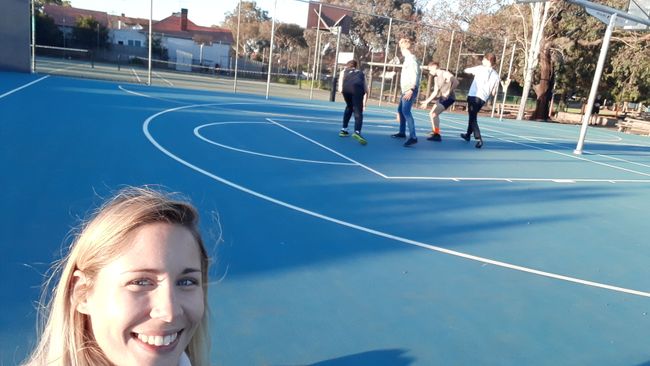 'Playing basketball' with friends:p