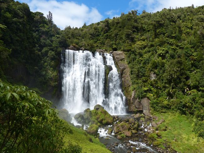 Waterfall on the way to Waitomo