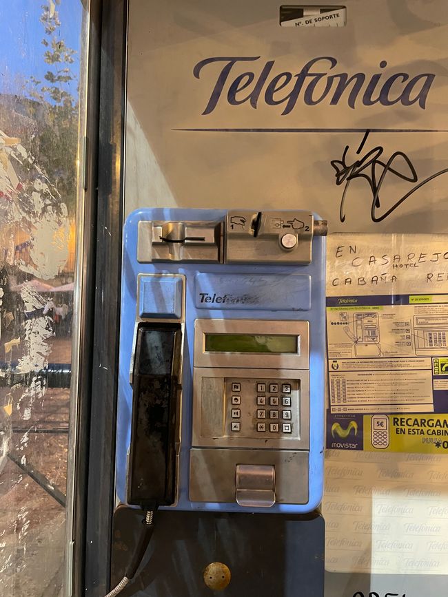 Soria: there are still telephone booths here!