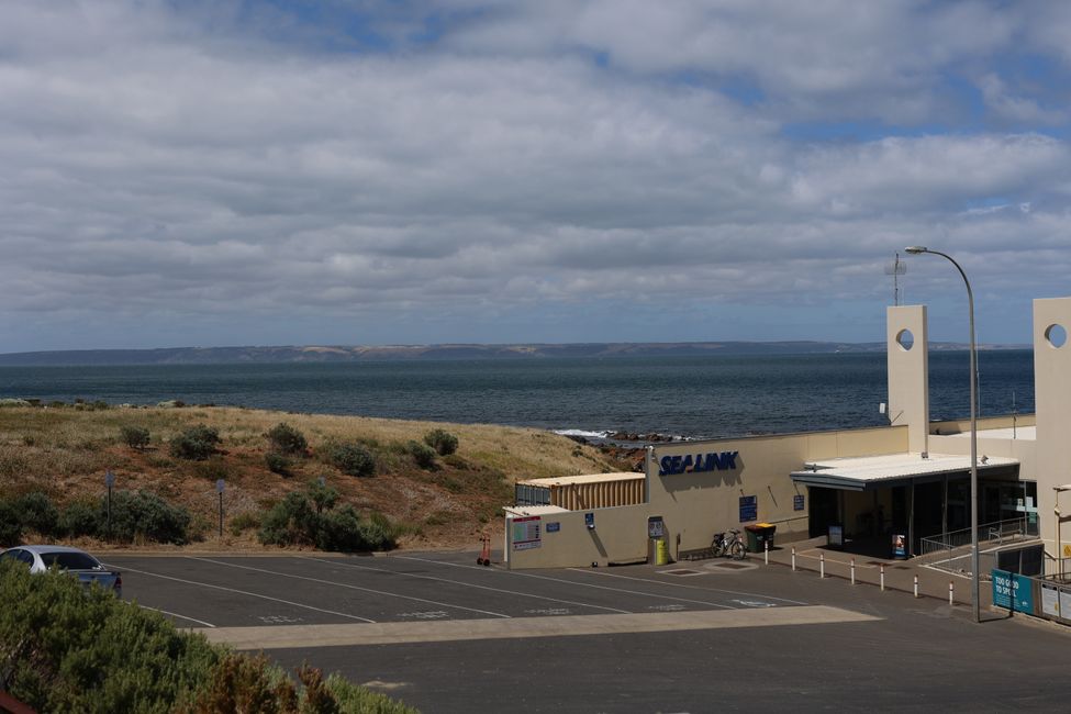 Sealink Ferry Terminal with view on Kangaroo Island
