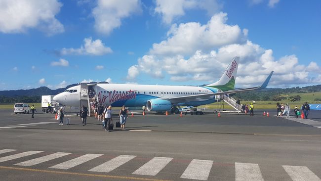 Arrival in Vanuatu
