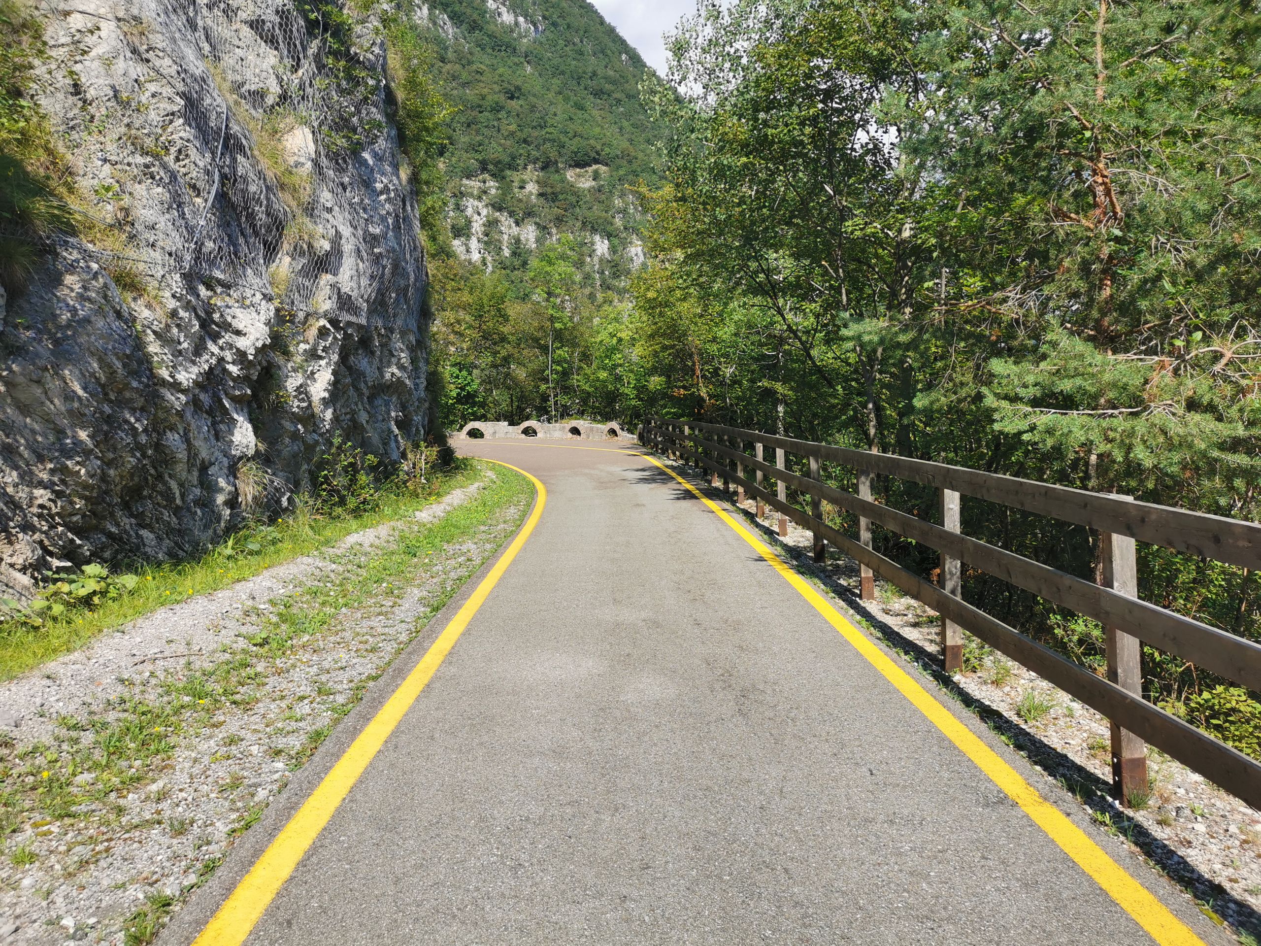 schöner Radweg im Val Sarca