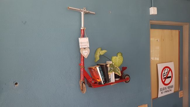 Decoration in the hostel. 
