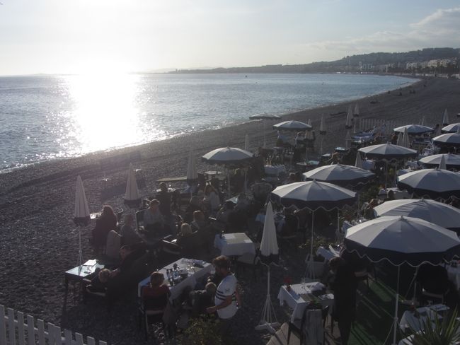 Nizza - letzte Sonnenstrahlen an der Côte d'Azur