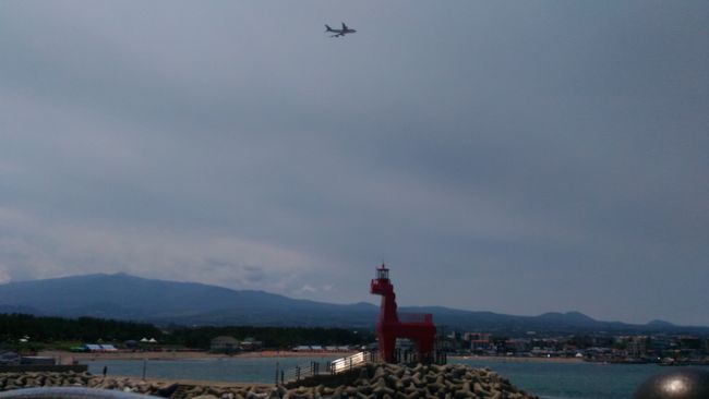 Abflug und Landung in Jeju Si