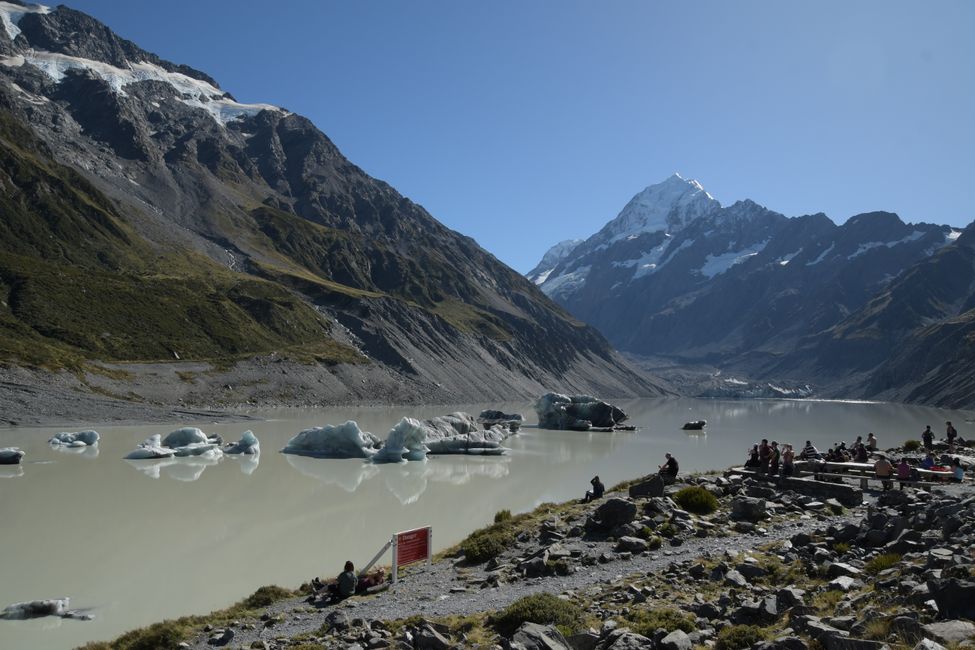 The Hooker Glacier Lake (with Mt.Cook of course)