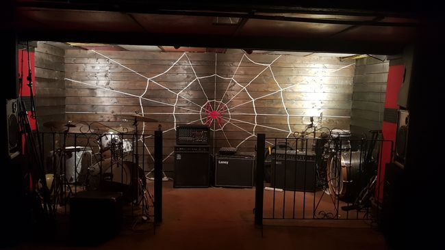 The bar features a silhouette of John Lennon, and the stars on the ceiling were painted by the Beatles members