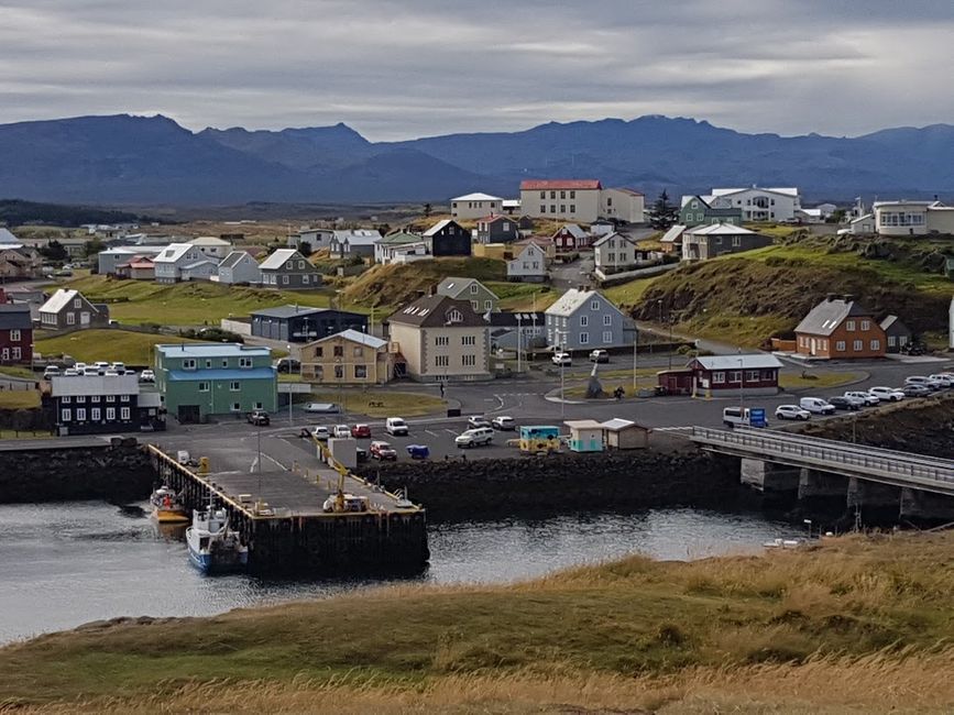 Stykkisholmur; mit rund 1200 Einwohnern eine der grösseren Orte ausserhalb der Hauptstadtregion von Reykjavik