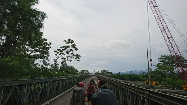 Border bridge between Costa Rica and Panama