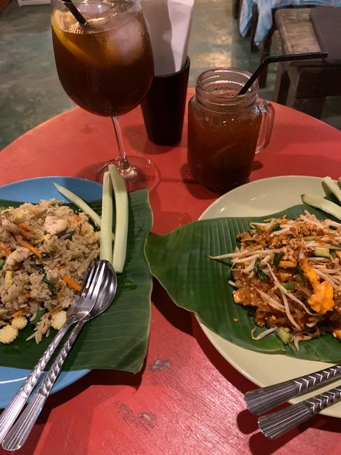 Erstes Abendessen in Phuket