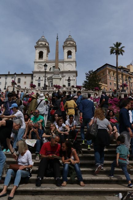 The Spanish Steps on the Piazza di Spagna