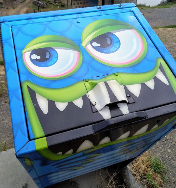 ...blau für Recycling