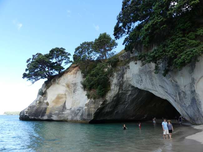 Entrance to Cathedral Cove from the other side
