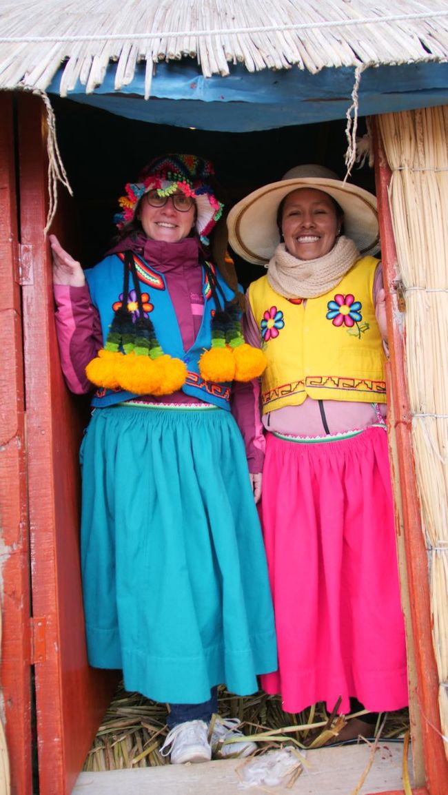 so würde ich also aussehen, wenn ich auf dem Titicacasee leben würde