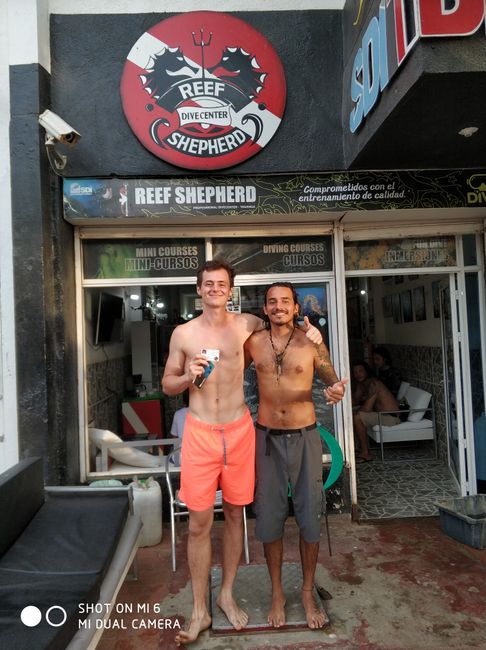 Me and diving instructor