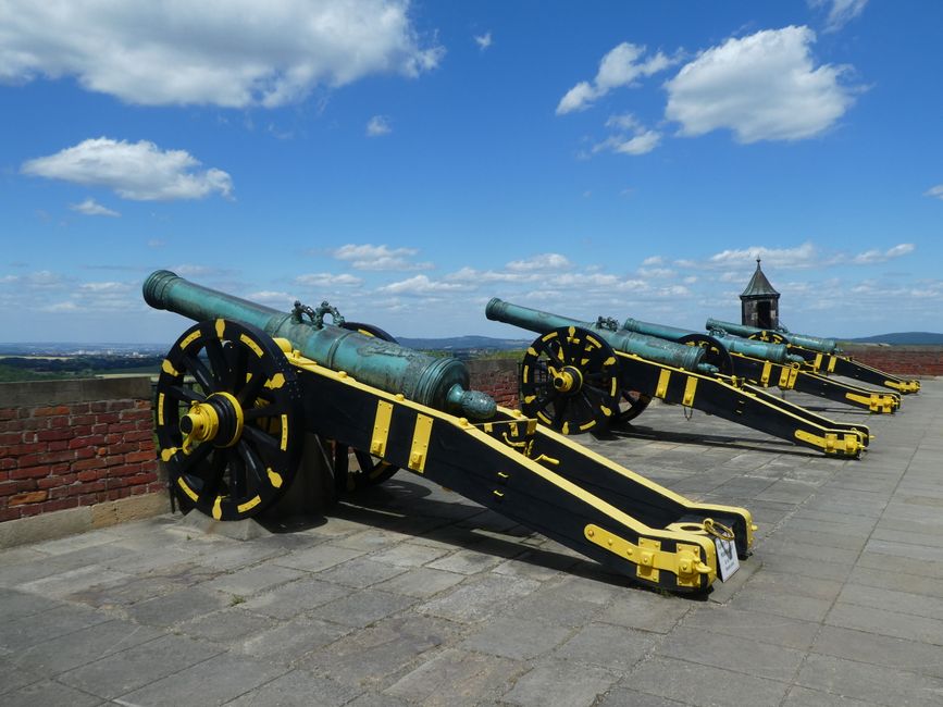 Kanonen auf der Festungsmauer