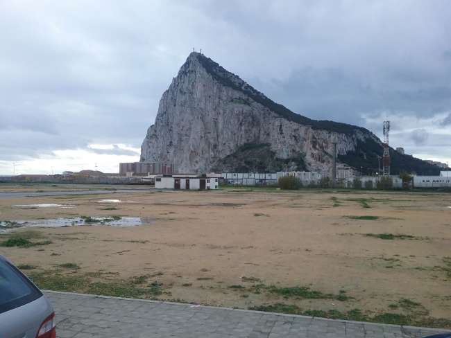 Rock of Gibraltar upon arrival