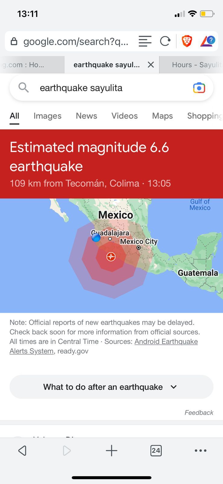 The earthquake