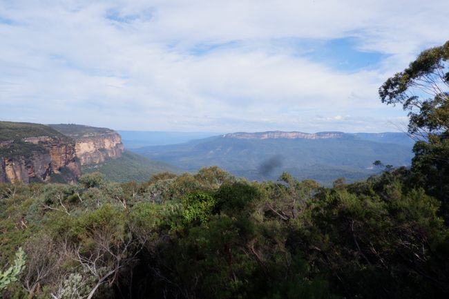 First view of the Blue Mountains