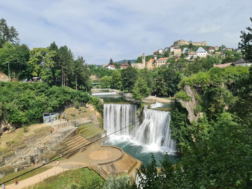 Der Wasserfall von Jajce.