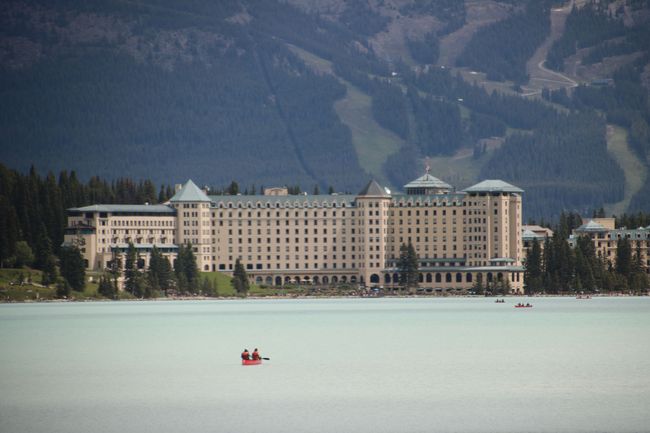 back at lake level with the Fairmont Hotel