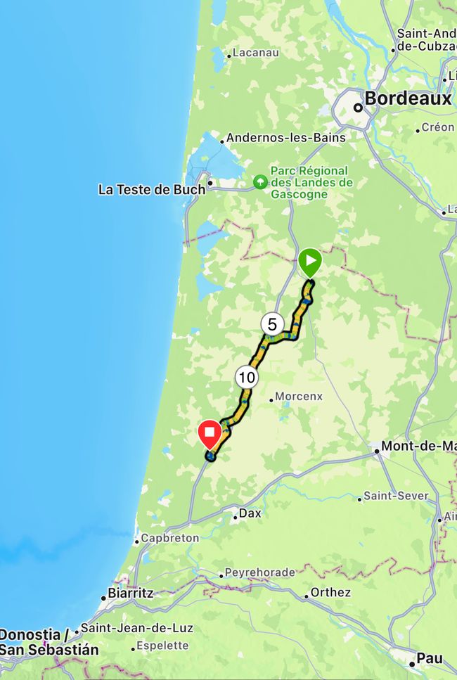 Moustey to Castets, Day 18