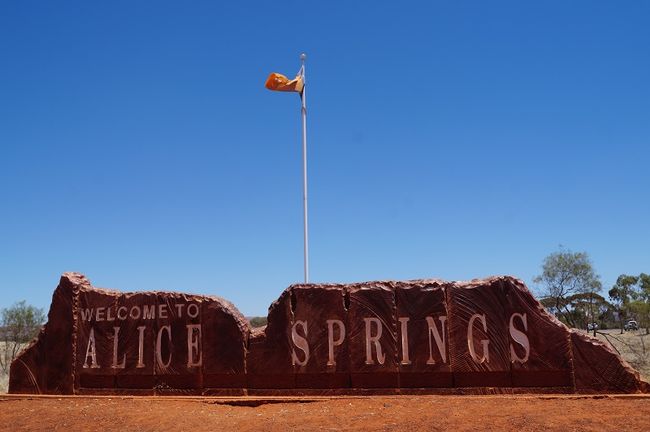 Wir sind in Alice Springs