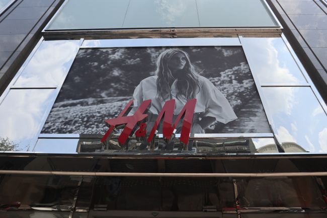 H&M in the upscale district.