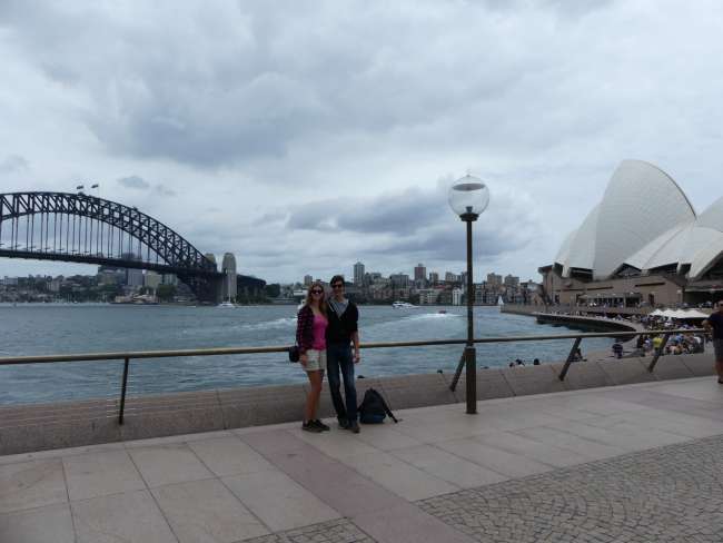 Us with the Harbour Bridge and Opera House