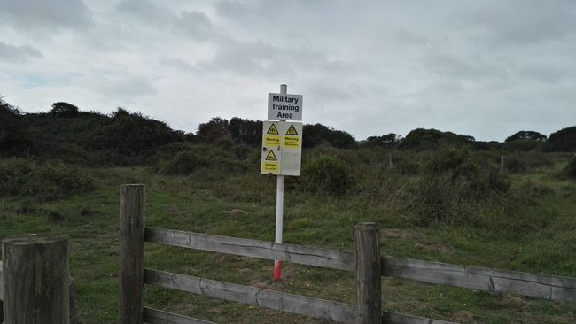Dune in the restricted area