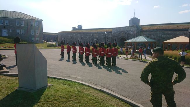 Parade des Royal 22e Régiment in der Zitadelle von Québec City