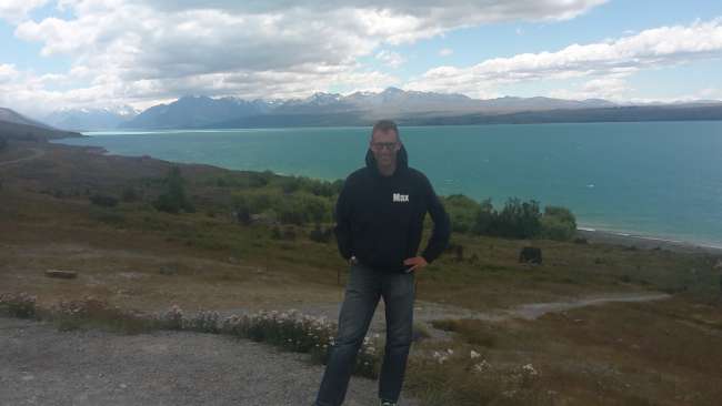 Lake Tekapo with Mt Cook in the background