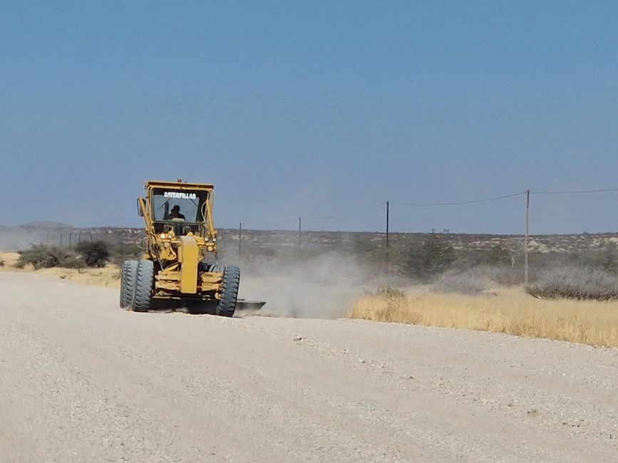 Road maintenance in Namibia