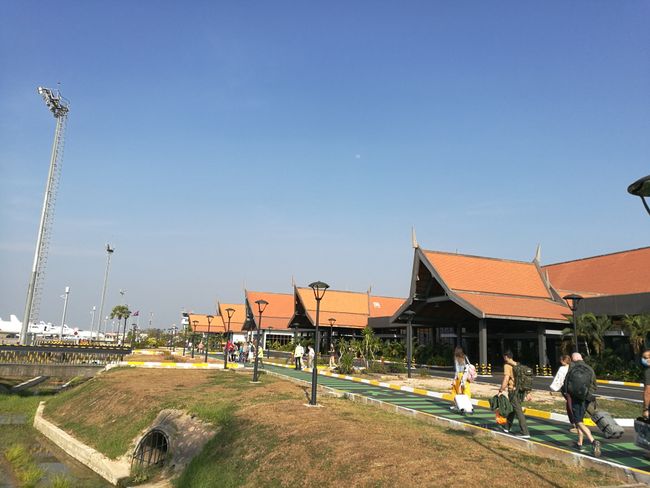 The airport buildings in Siem Reap.