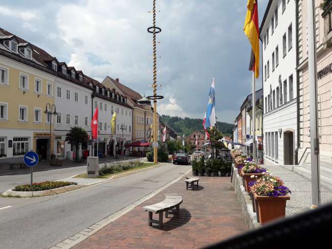 Town square in Zwiesel