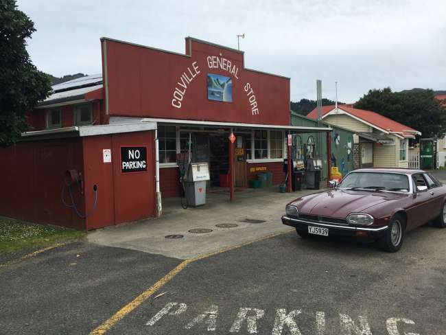 Colville General Store - the Jaguar had to refuel