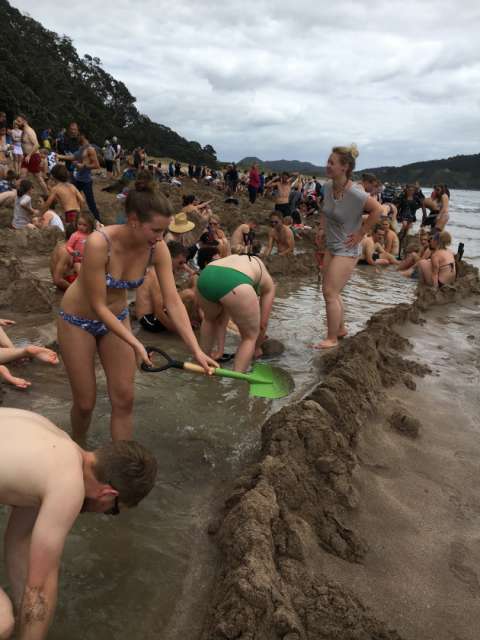 Digging at Hot Water Beach
