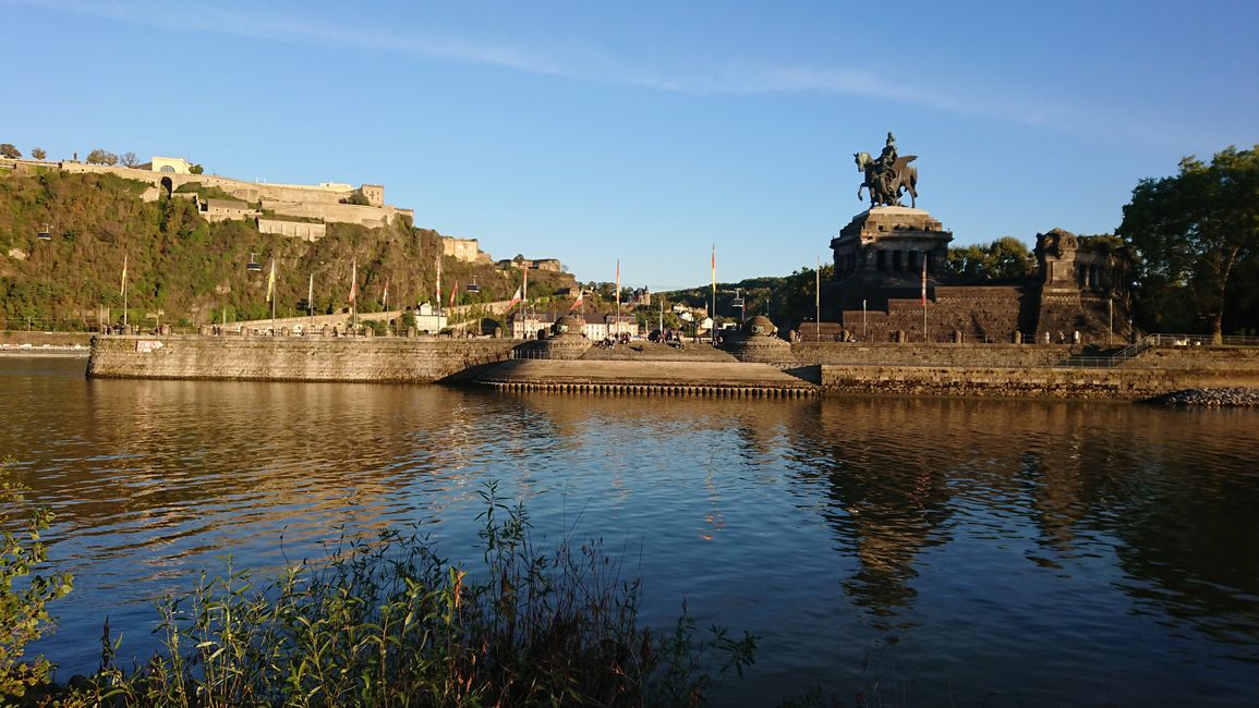 Koblenz: Blick auf das Deutsche Eck