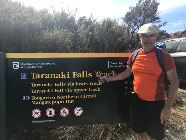 Doch nun auf zu den Taranaki-Falls