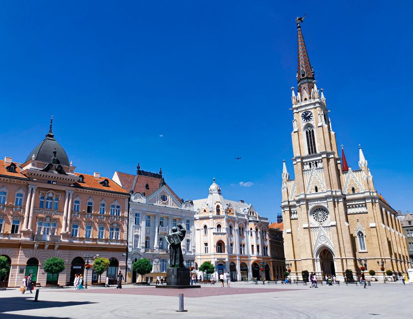 Die Innenstadt Novi Sads