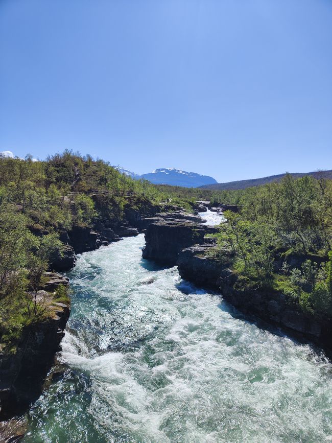 The canyon in Abisko National Park