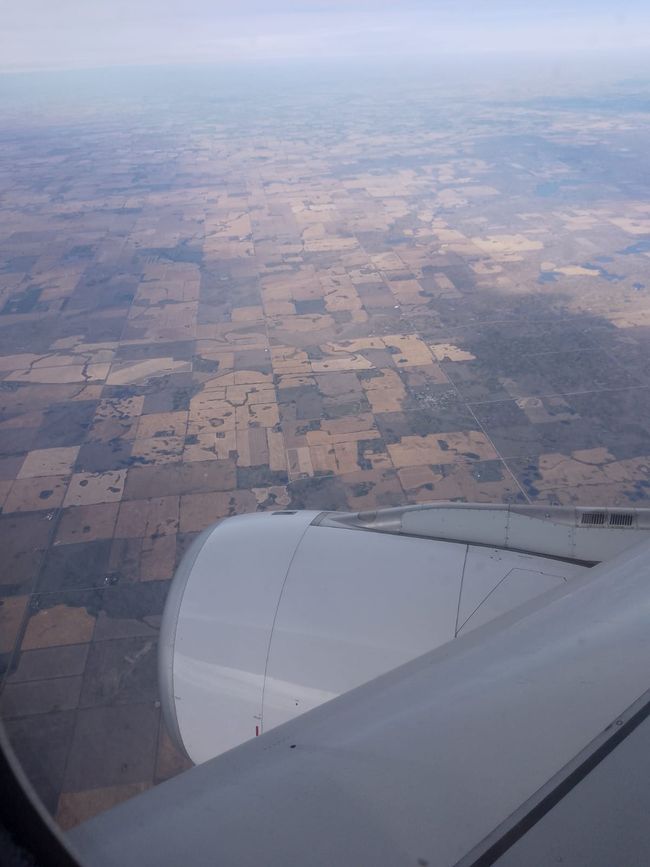 Landing approach to Calgary