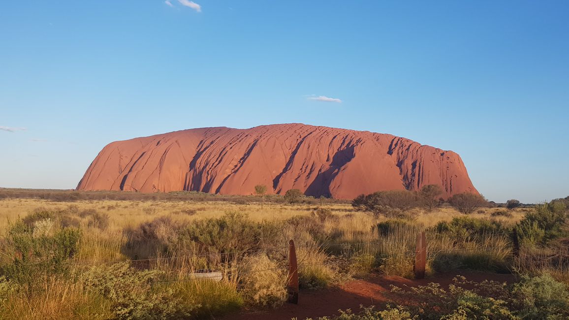 Uluru a faduwar rana