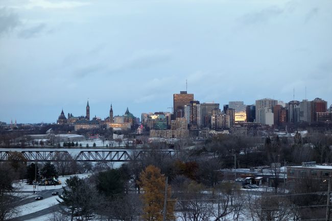 The skyline of Ottawa