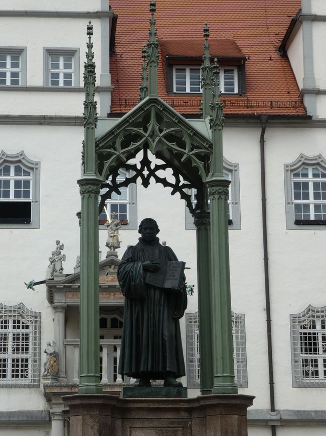 Luther Denkmal auf dem Marktplatz