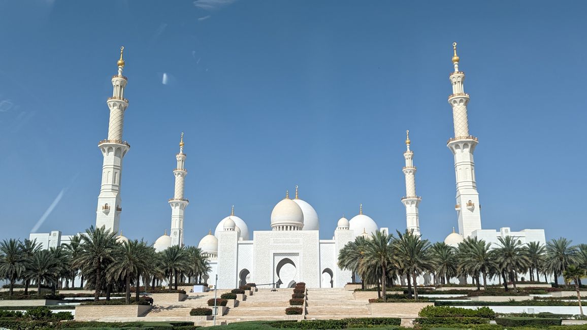Past the Sheikh Zayed Grand Mosque