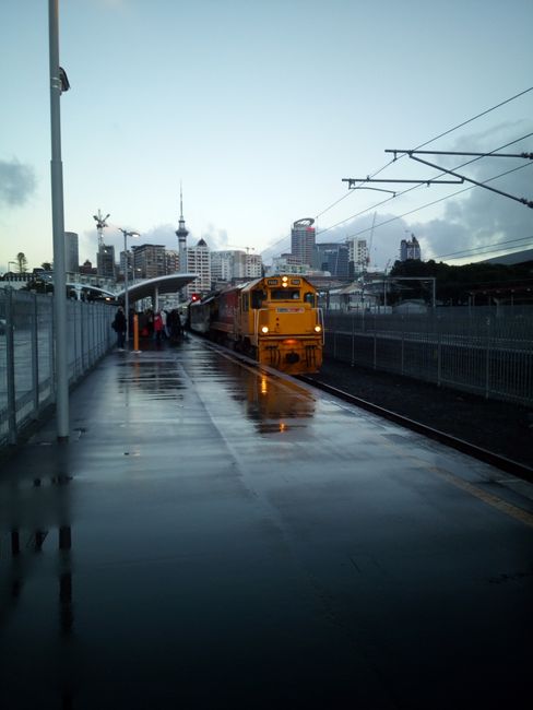 Train journey in New Zealand
