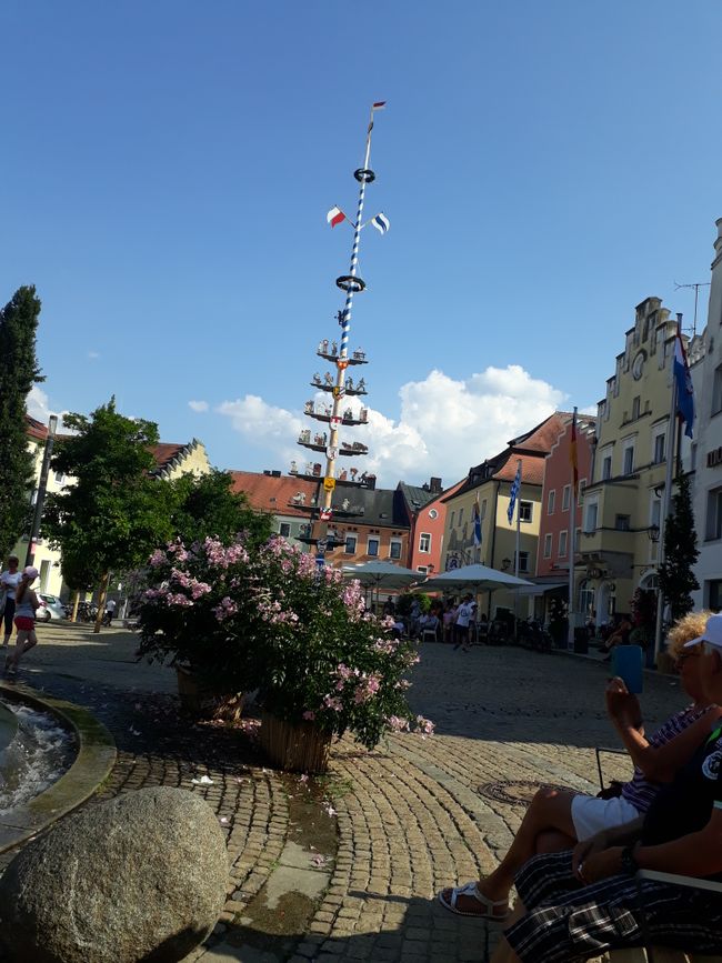 Der Marktplatz in Cham.
